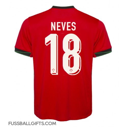 Portugal Ruben Neves #18 Fußballbekleidung Heimtrikot EM 2024 Kurzarm